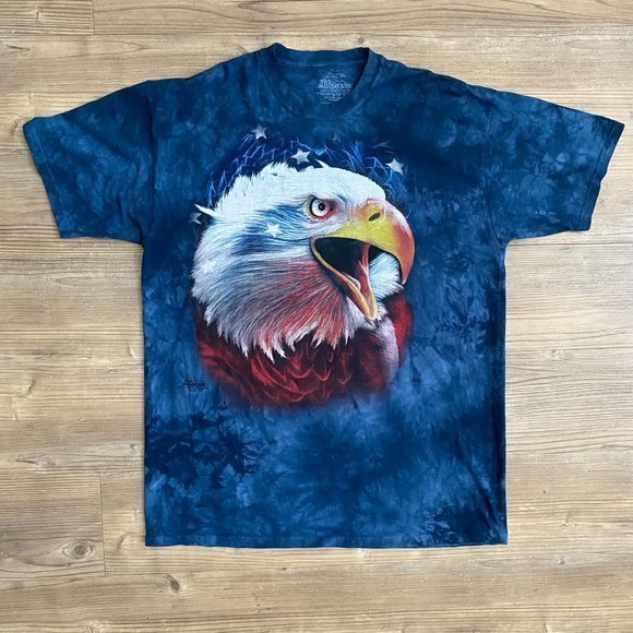 The Mountain American flag bald eagle t-shirt 2014 2XL - Picture 1 of 7